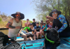 Jess and friends on a camping trip.